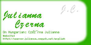 julianna czerna business card